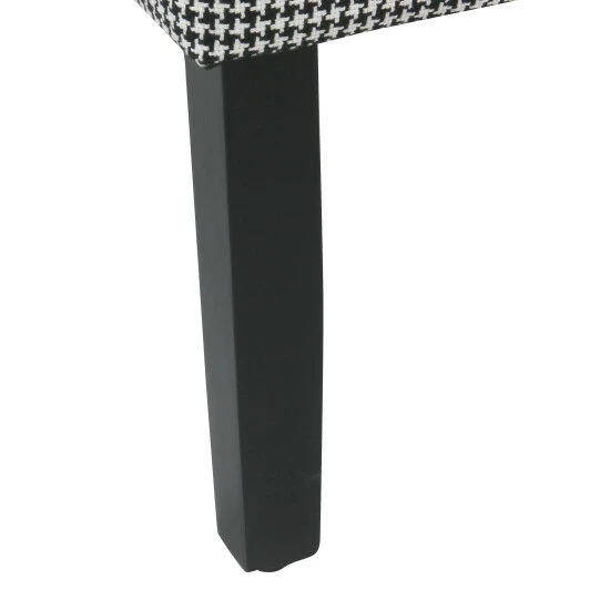 Hot Sale π Copper Grove Boulogne Classic Swoop Chair With Ebony Houndstooth Fabric Upholstery π - Image 7