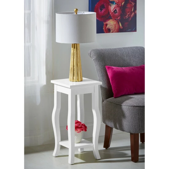 Promo π Copper Grove Rossignol Wood End Table - 12x12x24 Teal 𧨠- Image 8