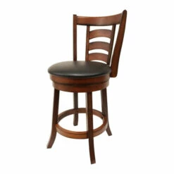 New ✨ Copper Grove Babijn 24-inch Swiveling Bar Stool With Brown Finish 🌟