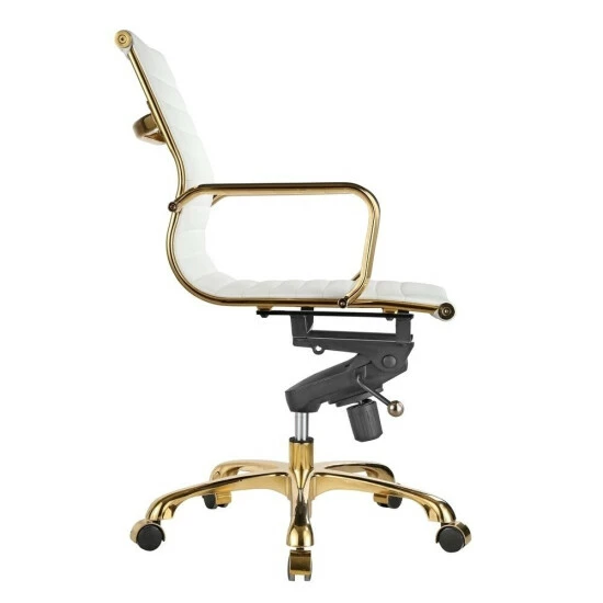 Promo π€© Copper Grove Braddan Classic Office Chair With Goldtone Finish Black 𧨠- Image 3