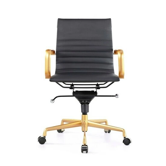 Promo π€© Copper Grove Braddan Classic Office Chair With Goldtone Finish Black 𧨠- Image 5