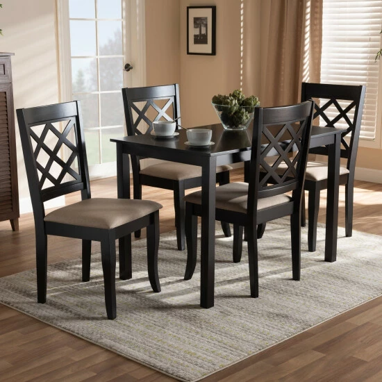 Best deal π Copper Grove Aden Modern 5-piece Wood Dining Chair Set Beige And Espresso π₯° - Image 2