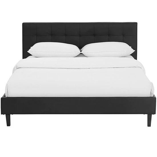 Best deal β Copper Grove Silistra Queen-size Black Vinyl Platform Bed With Tufted Headboard π - Image 5