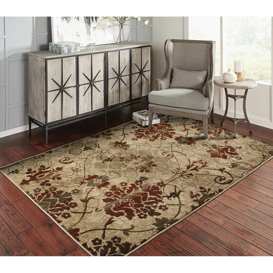 Wholesale π Copper Grove Pyhajarvi Floral Area Rug Burgundy β¨ - Image 6