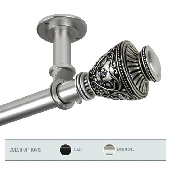 Best reviews of π Copper Grove Vayk Ceiling Curtain Rod/Room Divider (1 In. Dia.) Satin Nickel π