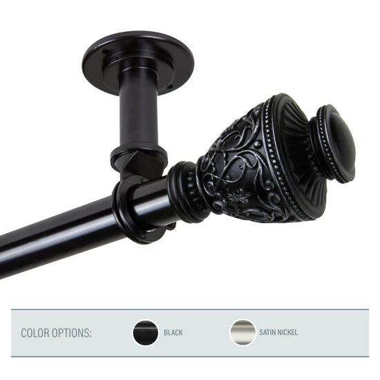 Best reviews of π Copper Grove Vayk Ceiling Curtain Rod/Room Divider (1 In. Dia.) Satin Nickel π - Image 3