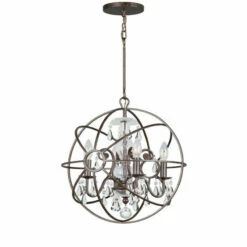 Best reviews of π Copper Grove Poltava 4-light English Bronze And Crystal Mini Globe Chandelier β