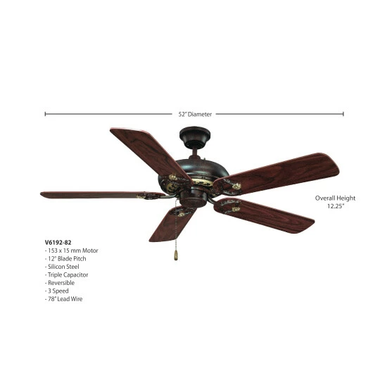 Flash Sale π Copper Grove Linz Bronze And Antique Goldtone Ceiling Fan β¨ - Image 2