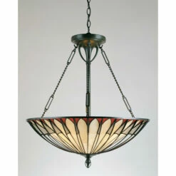 Flash Sale 😉 Copper Grove Primorsko Tiffany-style 4-light Vintage Bronze Pendant 🧨