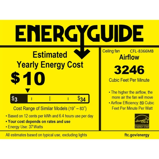 Best Sale π₯ Copper Grove Toshevo Remote Control 52-inch Lighted Ceiling Fan With Crystal Shade And Reversible Blades π - Image 4