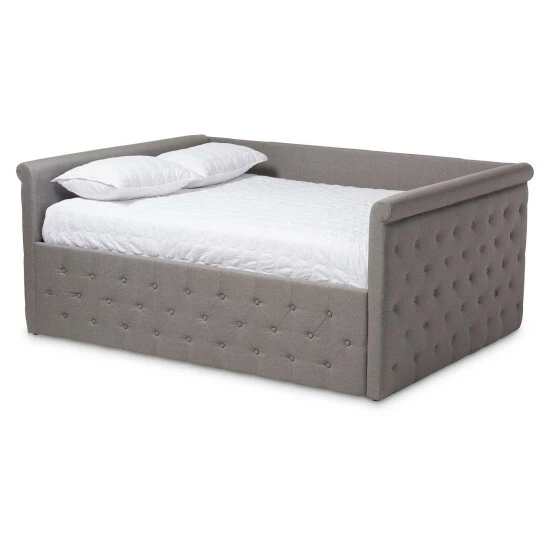 Promo π Copper Grove Harriet Tufted Upholstered Daybed Charcoal π - Image 2