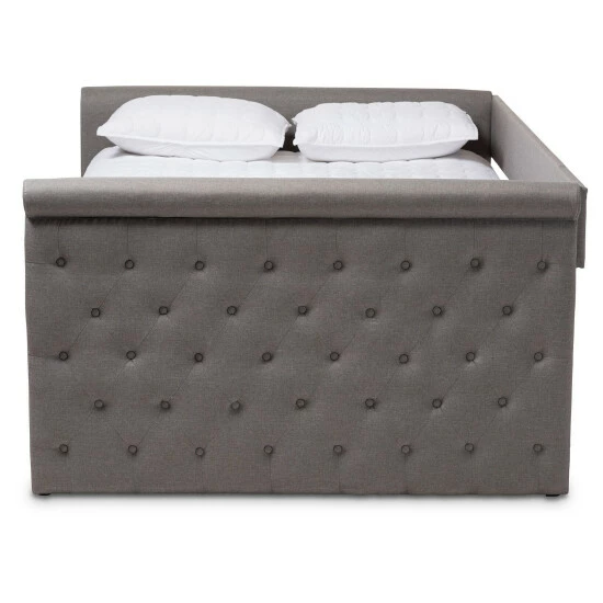 Promo π Copper Grove Harriet Tufted Upholstered Daybed Charcoal π - Image 3