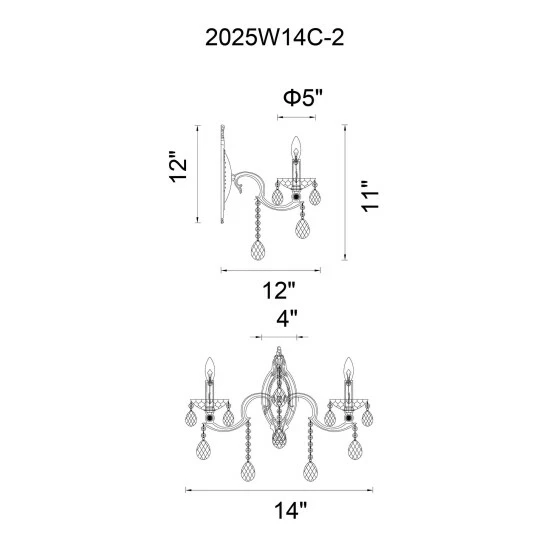 Best reviews of π€© Copper Grove Bajram 2-light Chrome Wall Sconce π - Image 2
