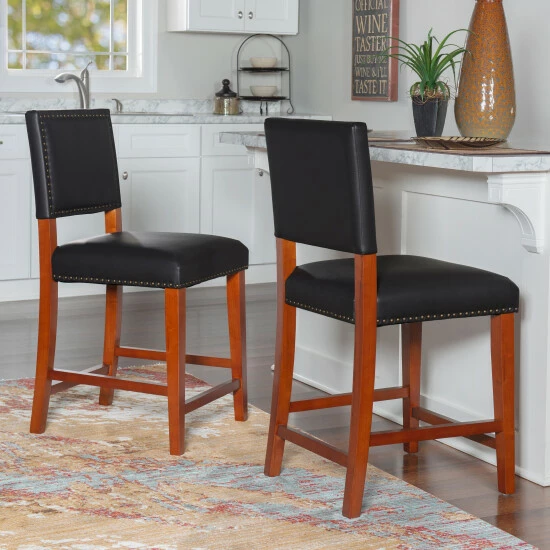 Best deal π Copper Grove Durlesti 24-inch Black Faux Leather Counter Stool π€©