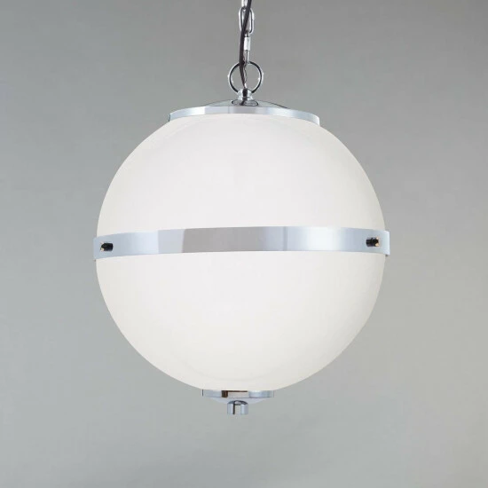 Best reviews of 𧨠Copper Grove Roermond 3-light Spherical Polished Chrome Chandelier With Opal Shade π - Image 2