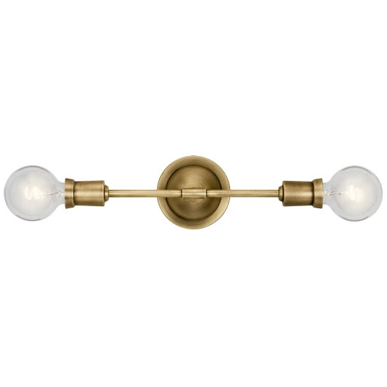 Best Pirce 𧨠Copper Grove Dvemogili 2-light Natural Brass Wall Sconce π― - Image 2