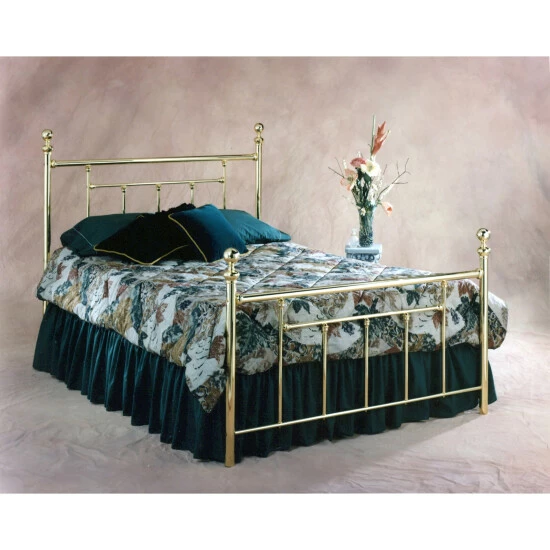 New βοΈ Copper Grove Aster Classic Brass Metal Head And Footboard Bed Set π - Image 2