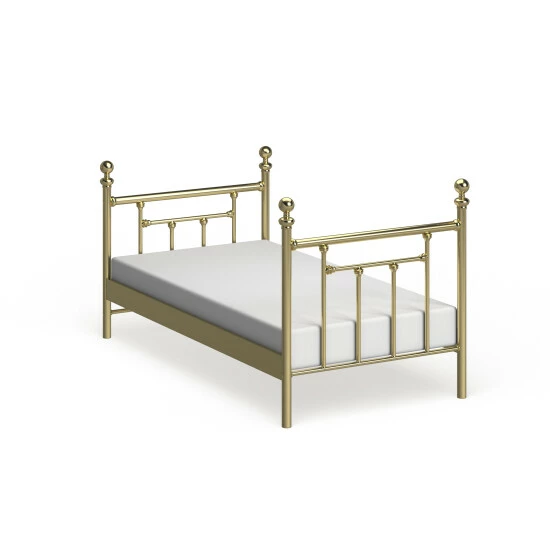 New βοΈ Copper Grove Aster Classic Brass Metal Head And Footboard Bed Set π - Image 6