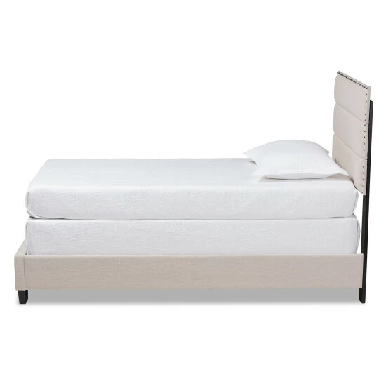 Buy π€© Copper Grove Comrat Modern Cream-tone Fabric-upholstered Bed With Nailhead Trim β - Image 4