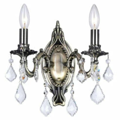 Wholesale π€© Copper Grove Peqin 2-light Wall Sconce With Antique Brass Finish π