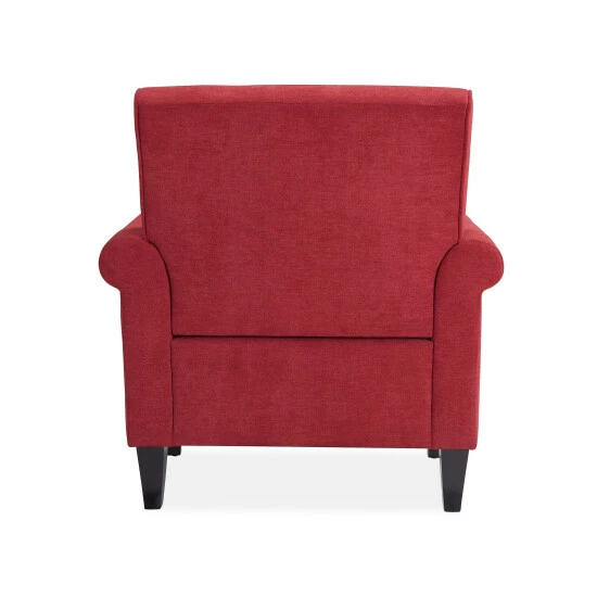 Cheapest π Copper Grove Herve Brick Red Velvet Traditional Arm Chair β - Image 6