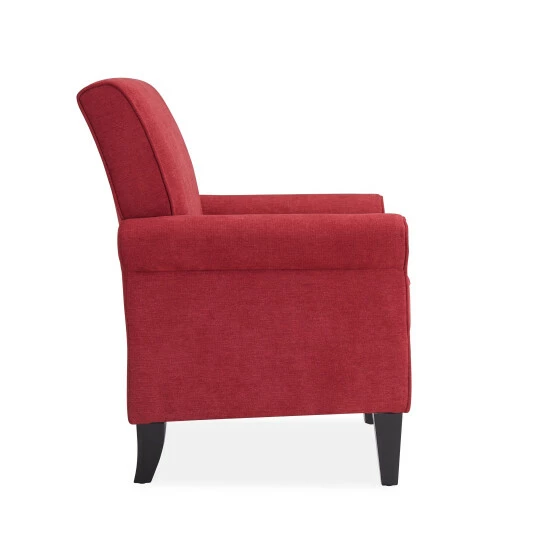 Cheapest π Copper Grove Herve Brick Red Velvet Traditional Arm Chair β - Image 7