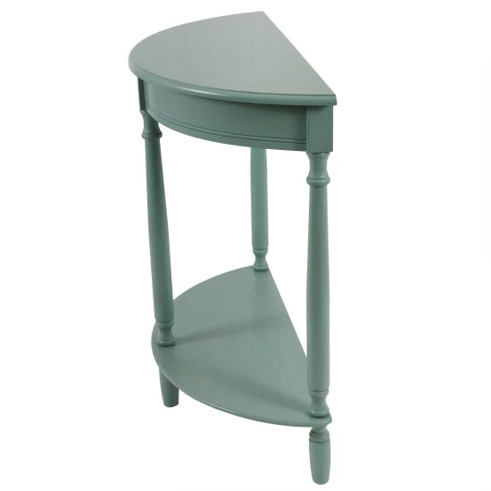 Brand new π Copper Grove Braunau Half-circle Round Accent Table Antique Navy β - Image 2