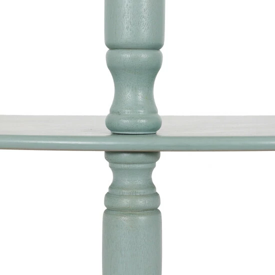 Brand new π Copper Grove Braunau Half-circle Round Accent Table Antique Navy β - Image 5