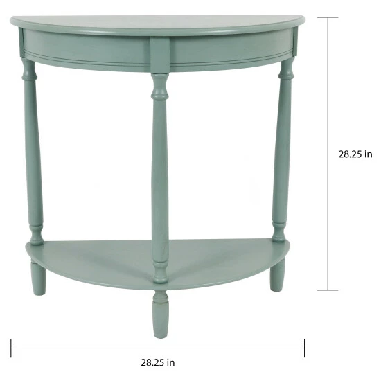 Brand new π Copper Grove Braunau Half-circle Round Accent Table Antique Navy β - Image 6