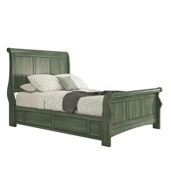 Coupon π Copper Grove Virrat Antique Wood Platform Sleigh Bed Antique White π― - Image 7