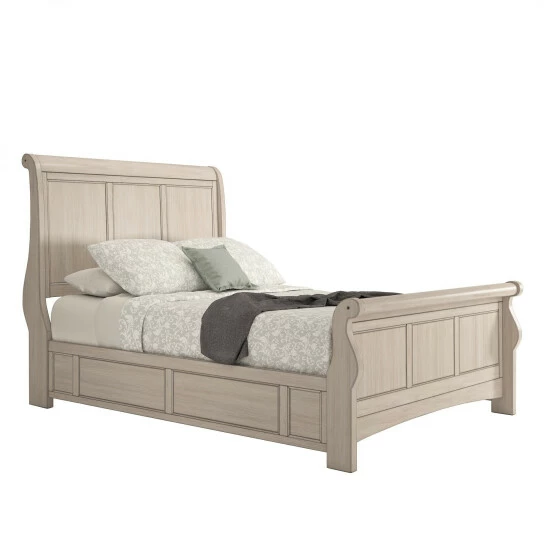 Coupon π Copper Grove Virrat Antique Wood Platform Sleigh Bed Antique White π― - Image 8