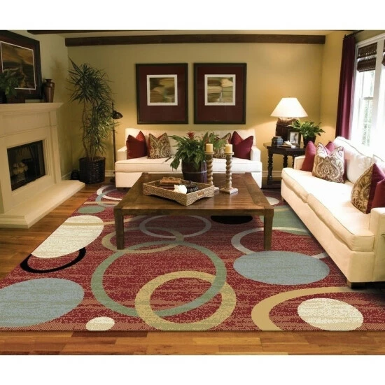 Deals π Copper Grove Parkano Abstract Circle Wool Area Rug Cream β¨ - Image 6