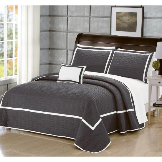 Outlet 𧨠Copper Grove Ocala Grey Quilt 8-piece Set π - Image 2