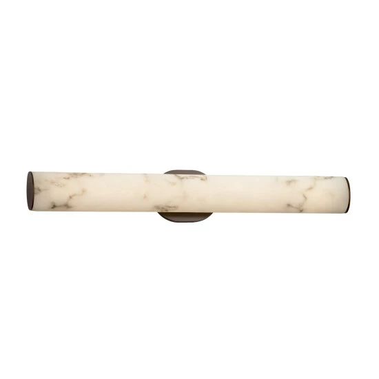 Discount π Copper Grove Roosendaal 30-inch Dark Bronze ADA LED Wall/Bath Bar With Faux Alabaster Shade β€οΈ - Image 2