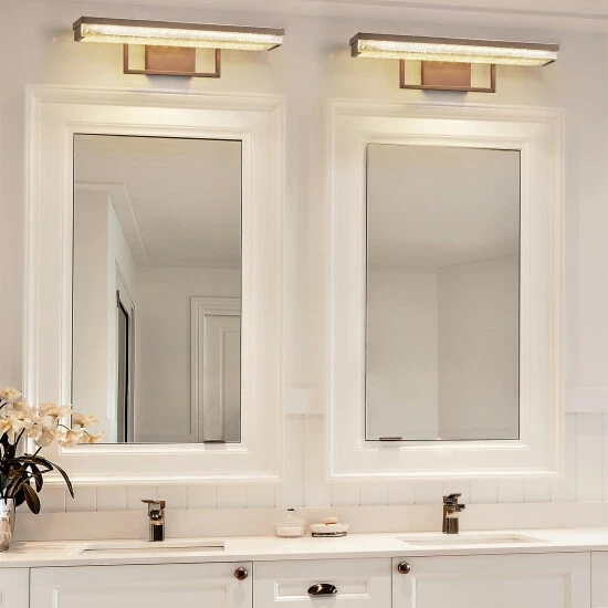 Best Pirce π Copper Grove Eindhoven 20-inch Dark Bronze LED Linear Bath Light With Mercury Glass Shade π - Image 3