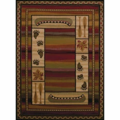 Outlet 🌟 Copper Grove Bellflower Oars & Canoe Area Rug Multi 🎁