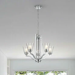 Top 10 ✔️ Copper Grove Certers 5-light Chrome Hanging Pendant 🌟