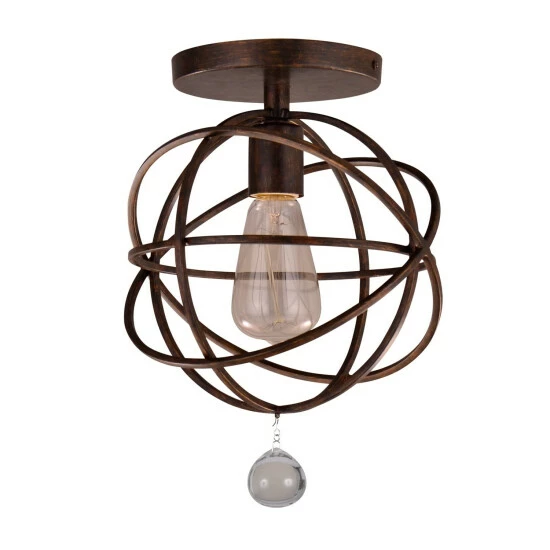 Budget π Copper Grove Poltava 1-light English Bronze Pendant Semi-flush Mount β¨ - Image 2