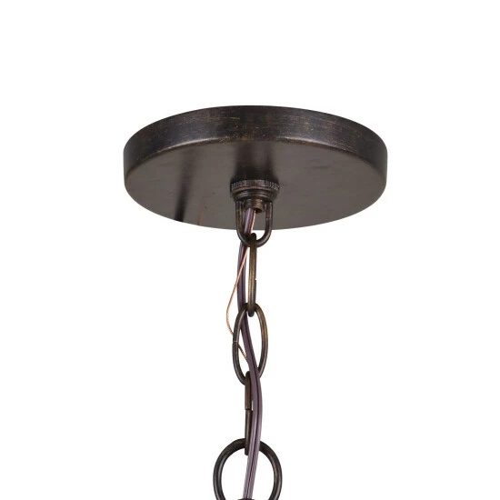 Budget π Copper Grove Poltava 1-light English Bronze Pendant Semi-flush Mount β¨ - Image 4