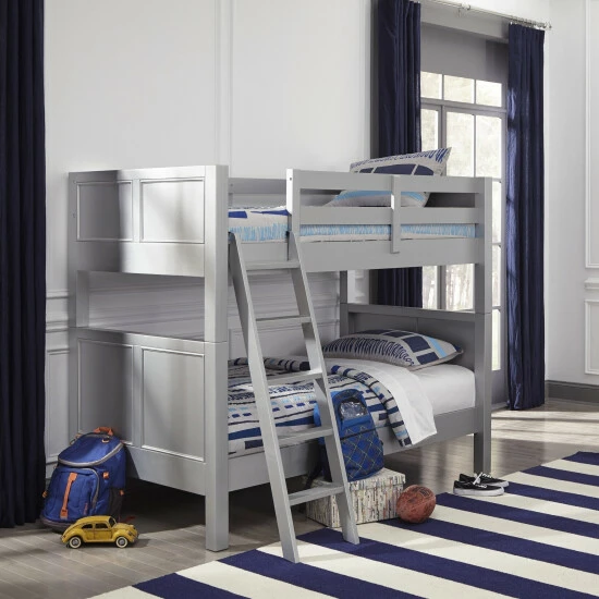 Best deal π€© Copper Grove Dugaresa Twin-over-Twin Grey Wood Bunk Bed π