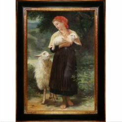 Best reviews of ⌛ Copper Grove 'The Shepherdess' Oil Painting Wall Art With Goldtone Frame - 45 X 33 🔥