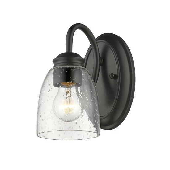 Best deal π Copper Grove Larnaca Seeded Glass 1-light Bath Vanity β - Image 3