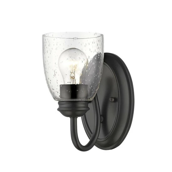 Best deal π Copper Grove Larnaca Seeded Glass 1-light Bath Vanity β - Image 4