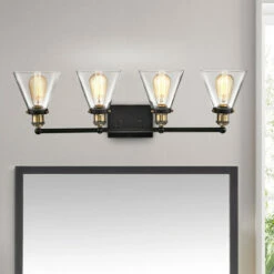 Flash Sale 👏 Copper Grove Canolich 4-light Oil-rubbed Bronze Bath/Vanity Fixture ✨