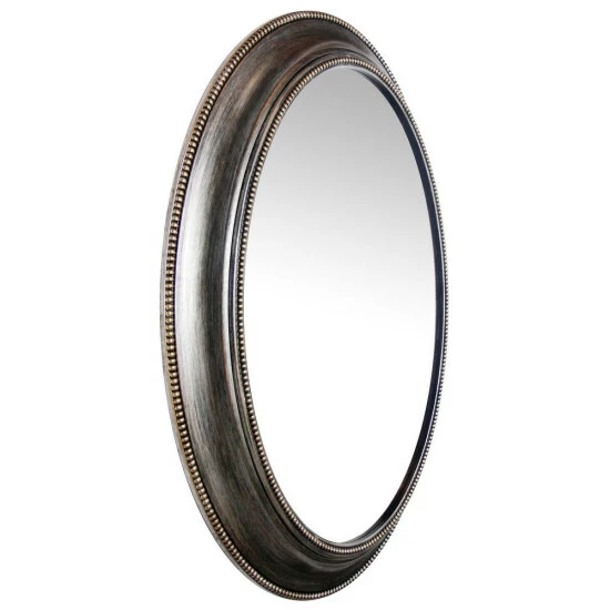 Best Pirce π Copper Grove Dieppe Oval Wall Mirror With Vintage Silvertone Finish - 30 X 2 X 24 𧨠- Image 4