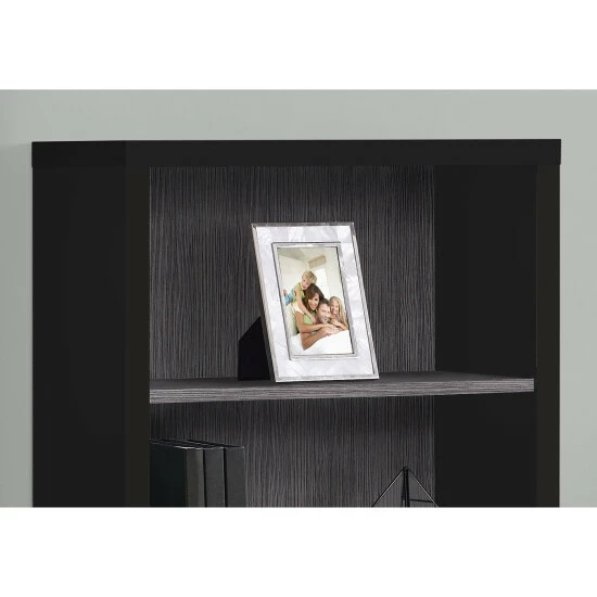 Best deal β¨ Copper Grove Baruth Black And Grey Bookcase With Adjustable Shelves π - Image 4