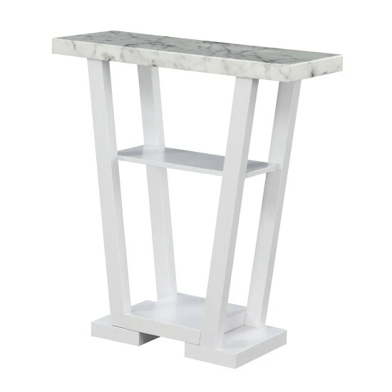 Flash Sale βοΈ Copper Grove Helena V-shaped 3-tier Console Table White π - Image 7