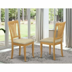 Cheap β€οΈ East West Furniture 2 Pieces Dining Chiars Set - Copper Grove Siuslaw Chairs - Oak Finished (Seat's Type Options) π§¨