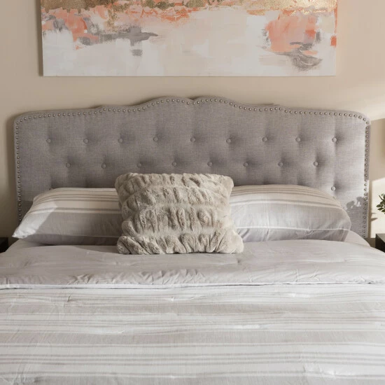 Discount π€© Copper Grove Craik Contemporary Fabric Headboard Beige π₯° - Image 2