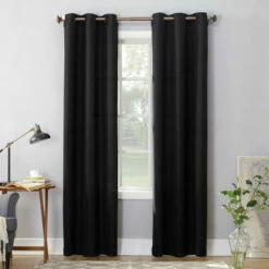 Outlet 🔥 Copper Grove Speedwell Grommet Window Curtain Panel, Single Panel Taupe 👏
